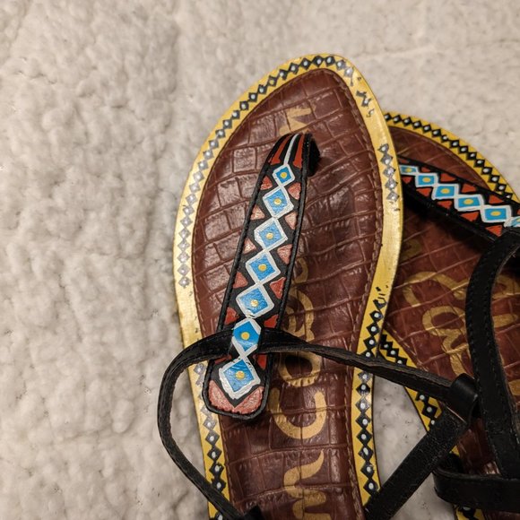 Sam Edelman Gigi Leather Sandals Size 6 - Picture 7 of 7